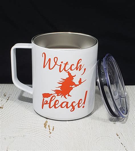 Add a touch of lightheartedness to your day with this witch-themed mug